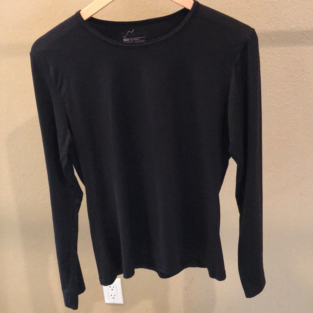 Watson’s black micro polyester spandex t-shirt